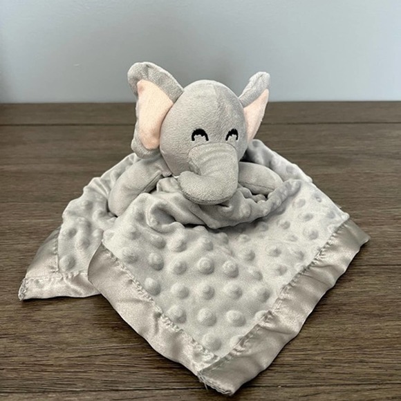 Pro Goleen Grey Elephant Baby Minkey Lovey - Picture 1 of 4